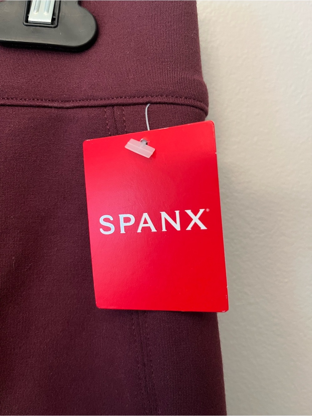 NWT SPANX The Perfect Fit Ponte Slim Straight Pants Chianti Size Medium